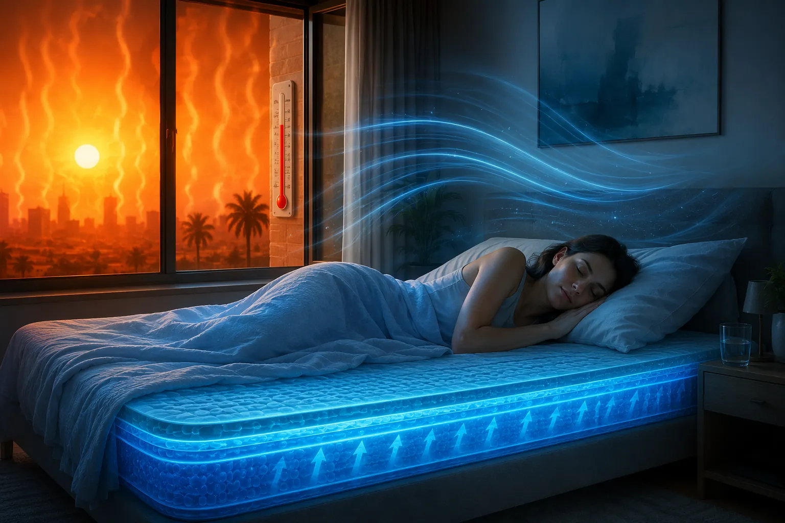 Sleep tips for 108°F weather and menopause hot flashes