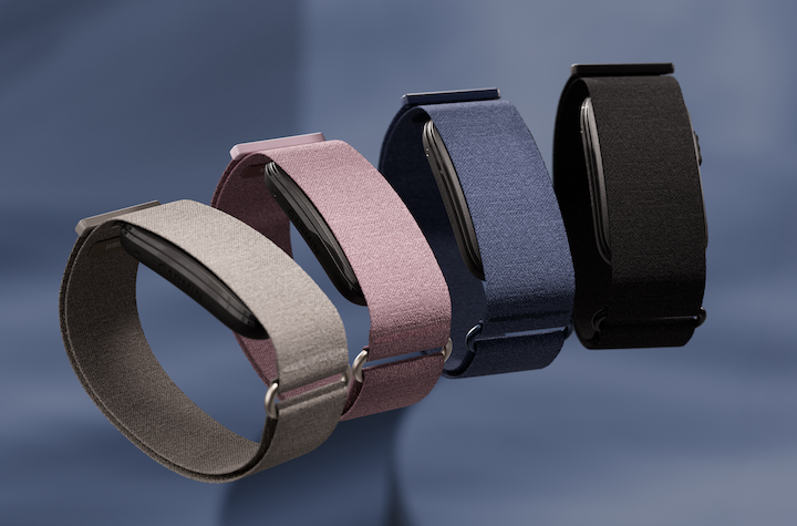 Garmin CIRQA Smart Band worn on a wrist with a screenless fabric band and removable module