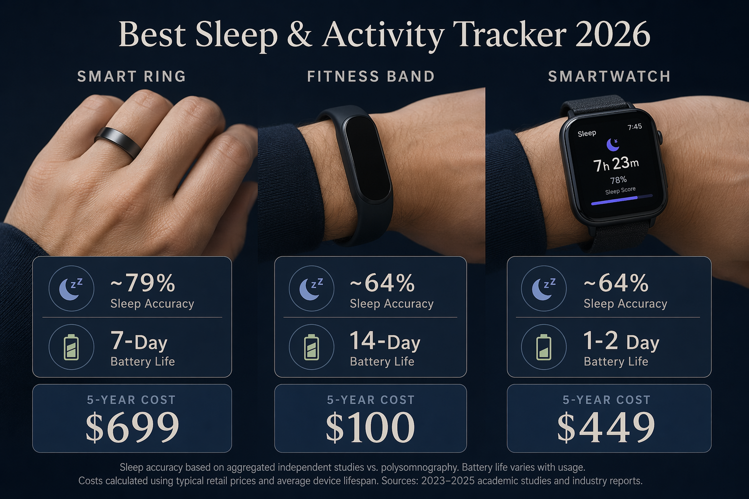 Best Sleep and Activity Tracker 2026: How to Choose Between Smart Rings, Fitness Bands, and Smartwatches